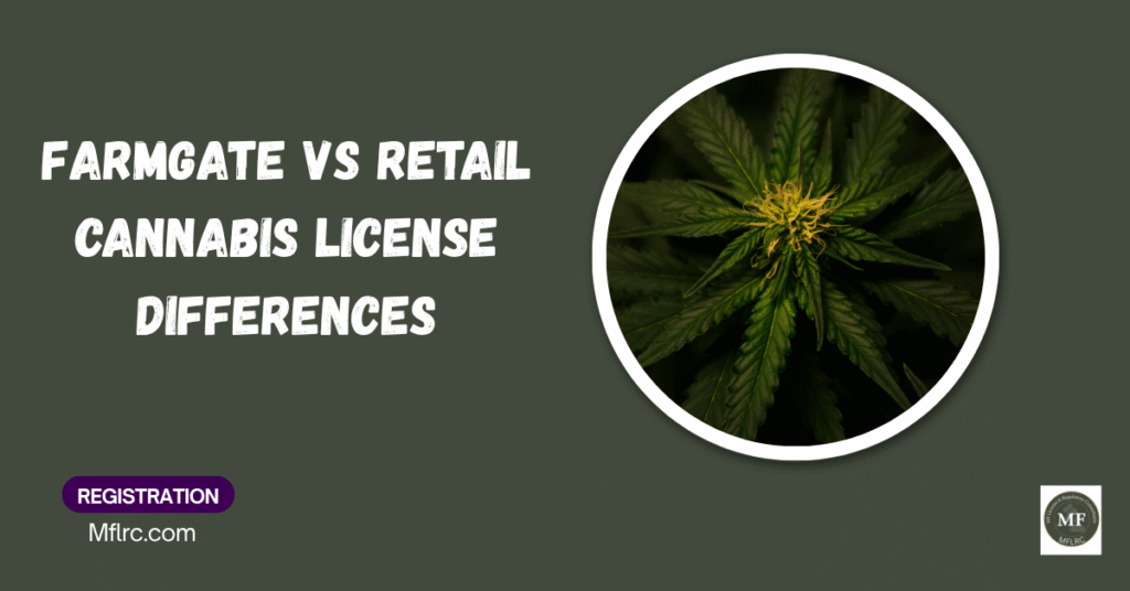 Farmgate vs retail cannabis license differences